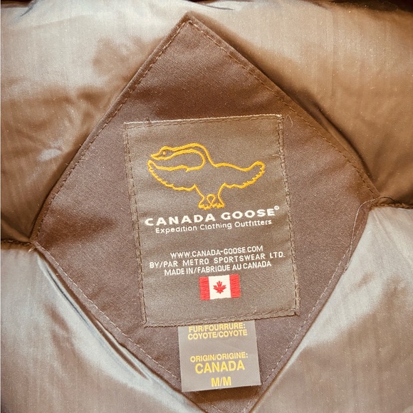 Canada Goose Heli Arctic Black Parka with Fur Trim M medium vintage - Picture 3 of 7